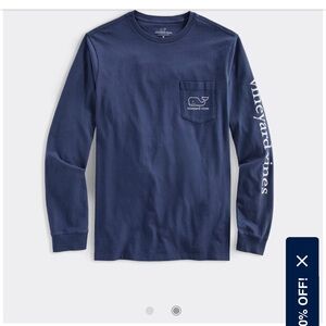 VINEYARD VINES NAVY BLUE Long Sleeve |‎ SIZE  L